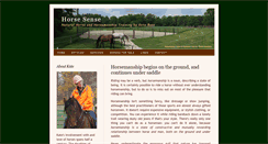 Desktop Screenshot of horsesense-nc.com