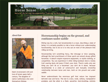 Tablet Screenshot of horsesense-nc.com